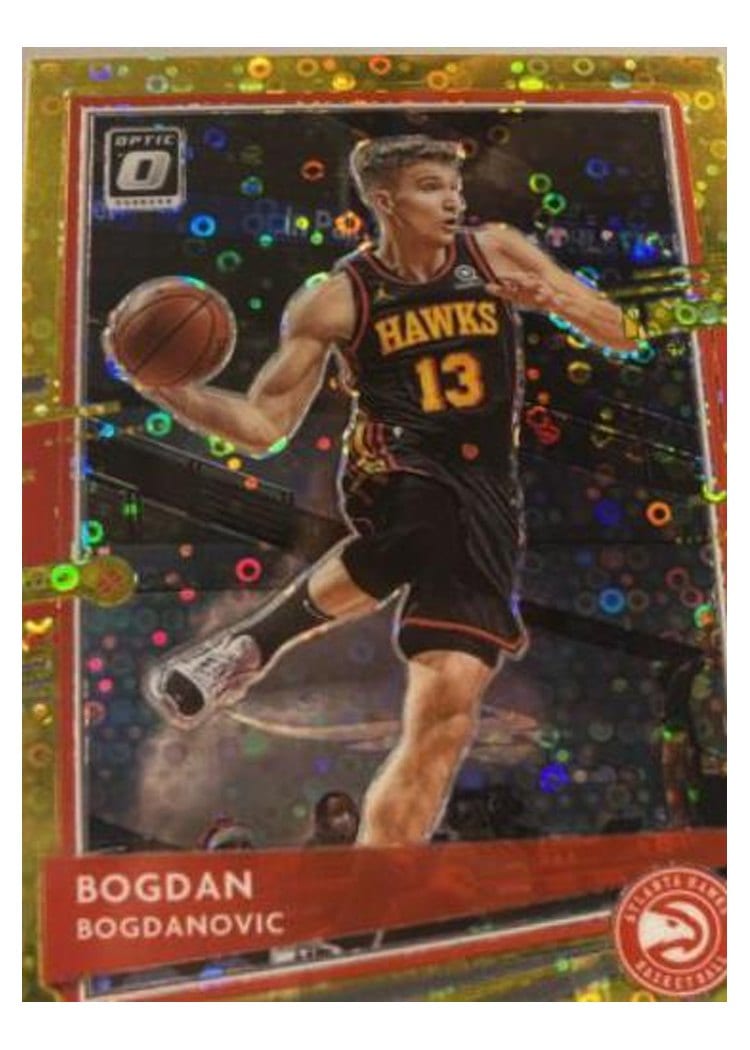 2020-21 Donruss Optic Base Set Bogdan Bogdanovic Fast Break Gold #104 card