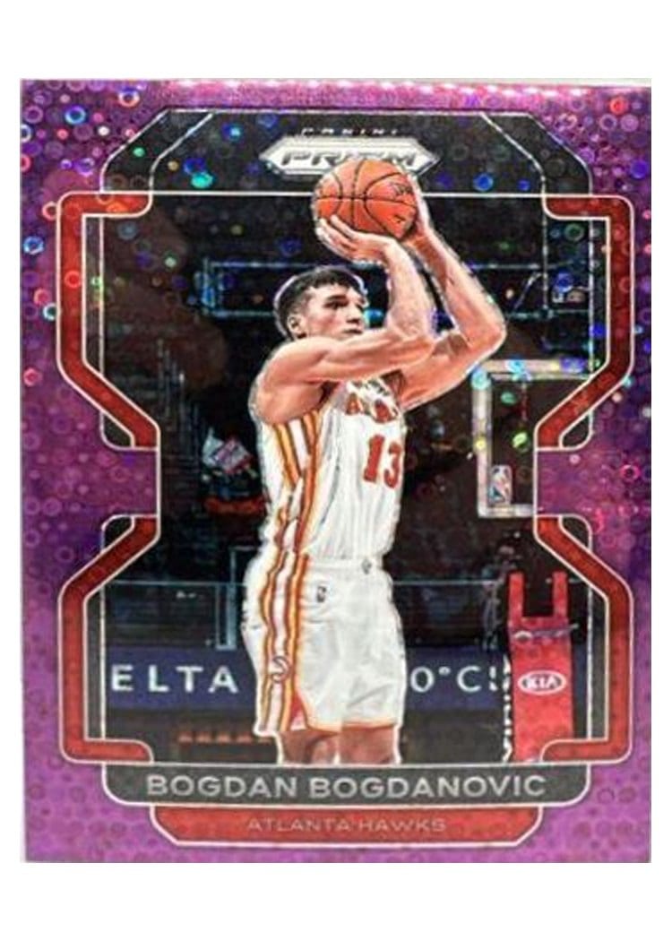 2021-22 Panini Prizm Base Set Bogdan Bogdanovic Fast Break Purple Prizm #149 card