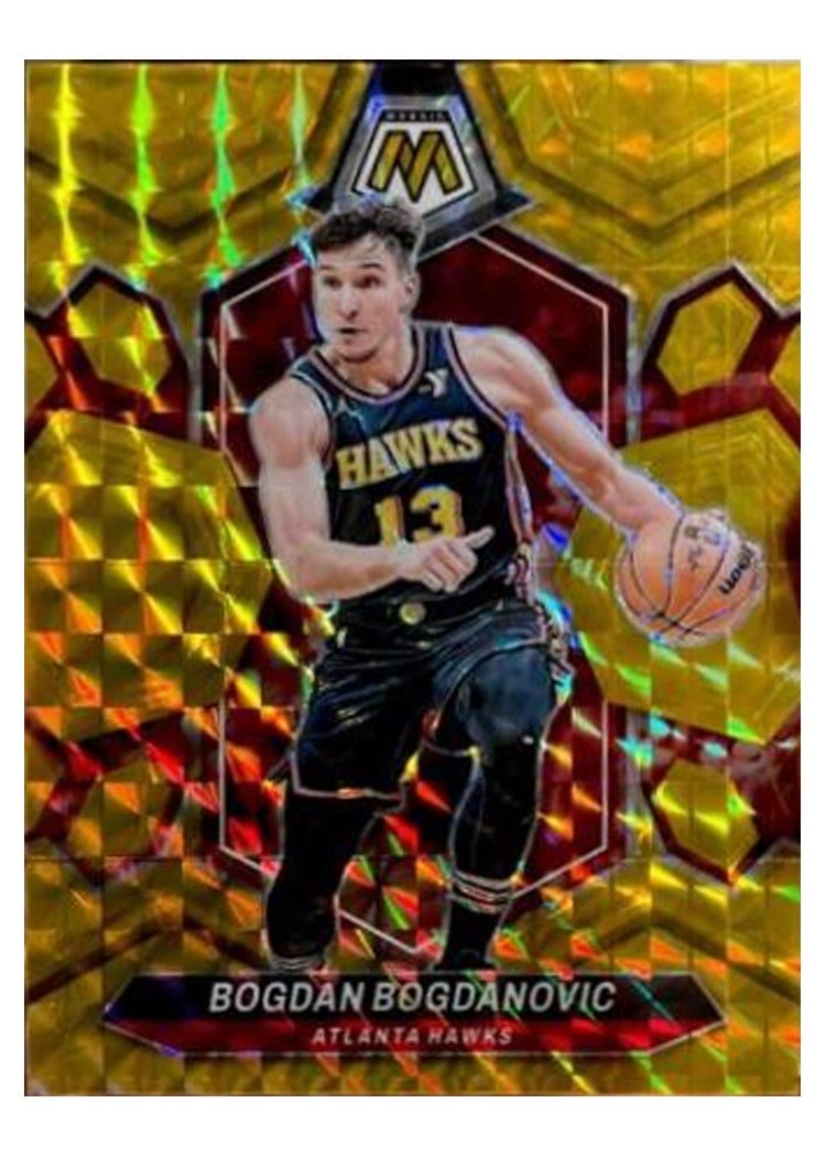 2023-24 Panini Mosaic Base Set Bogdan Bogdanovic Gold Fast Break #24 card