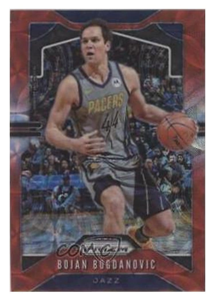 2019-20 Panini Prizm Base Set Bojan Bogdanovic Red Choice Prizm #218 card