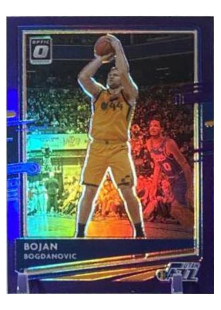 2020-21 Donruss Optic Base Set Bojan Bogdanovic Purple #88 card
