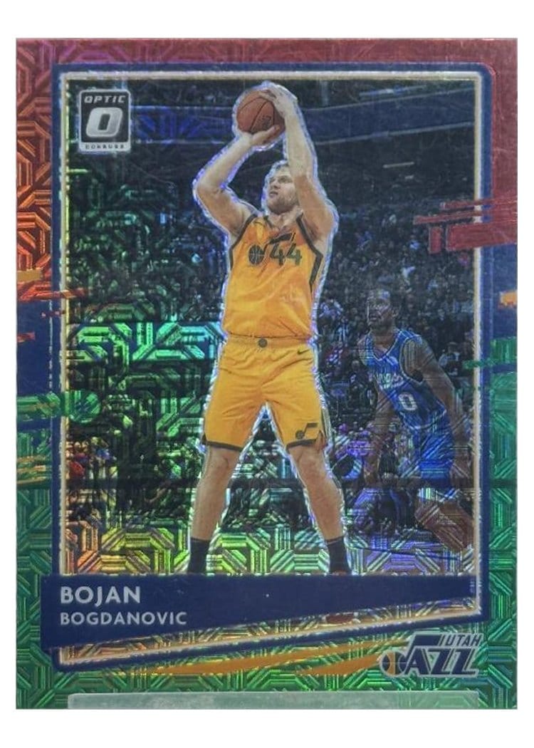 2020-21 Donruss Optic Base Set Bojan Bogdanovic Choice Red Green #88 card