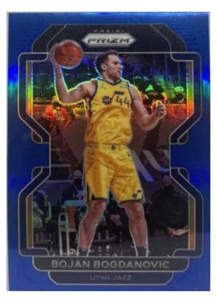 2021-22 Panini Prizm Base Set Bojan Bogdanovic Blue Prizm #67 card