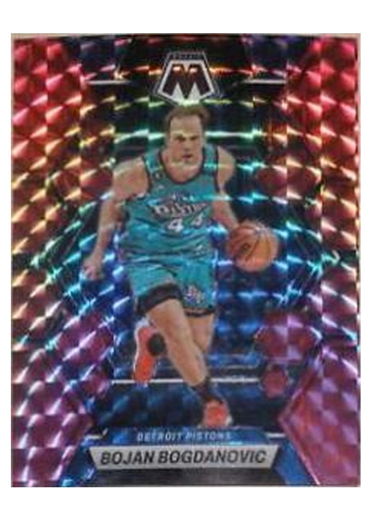 2022-23 Panini Mosaic Base Set Bojan Bogdanovic Pink #87 card