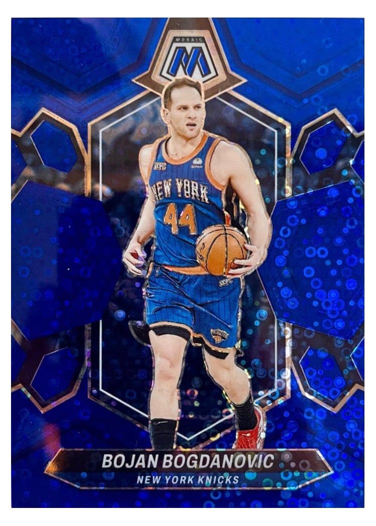 2023-24 Panini Mosaic Base Set Bojan Bogdanovic Blue Fast Break #167 card