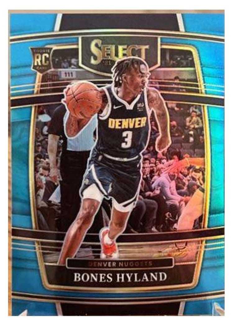 2021-22 Panini Select Base Set Bones Hyland Light Blue Prizm #79 card