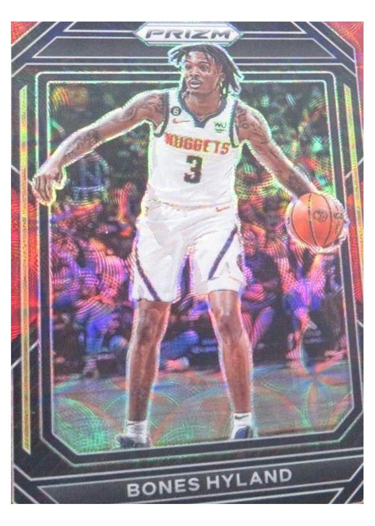 2022-23 Panini Prizm Base Set Bones Hyland Choice Red Prizm #27 card