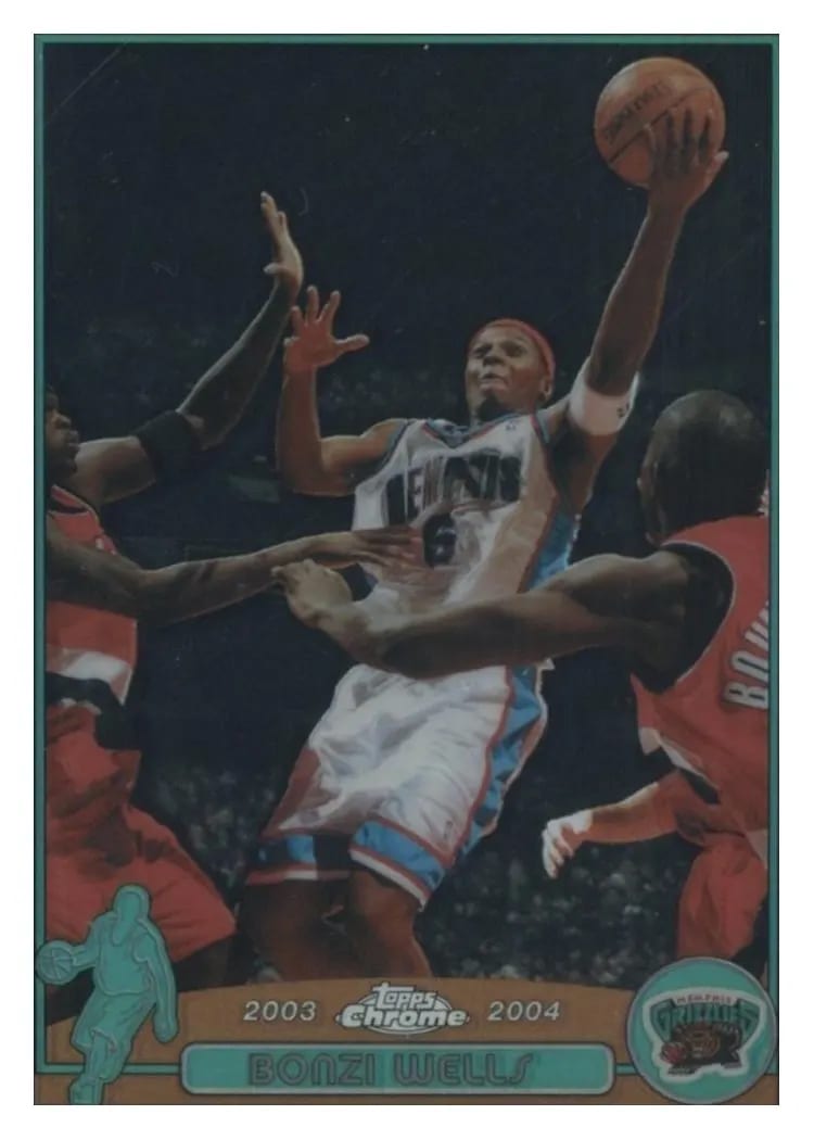 2003 Topps Chrome Bonzi Wells #71 card