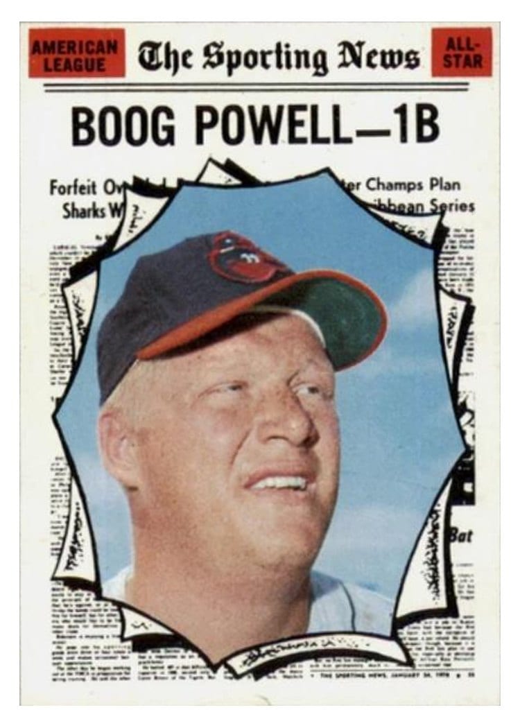 1970 Topps Boog Powell #451 card
