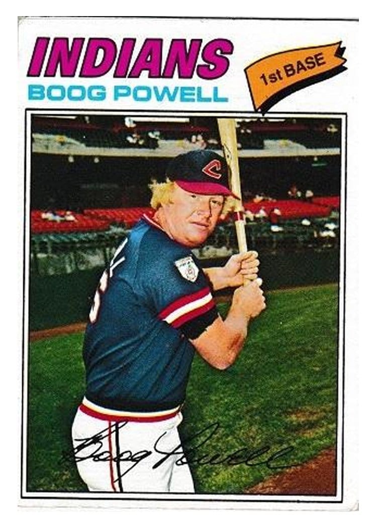 1977 Topps Boog Powell #206 card