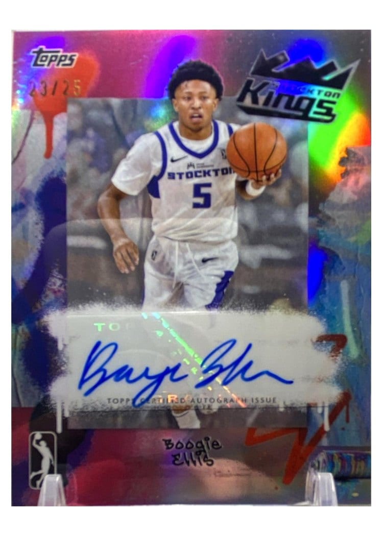 2024-25 Topps G-League Chrome Autographs Boogie Ellis #AU-BE card