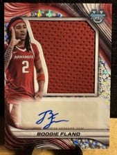 2024-25 Bowman's Best University Prospect Jumbo Relic Autographs Boogie Fland #PJRA-BF card