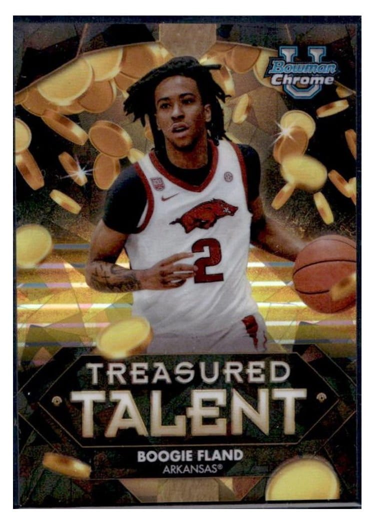 2024-25 Bowman University Chrome Sapphire Treasured Talent Boogie Fland #TT-7 card