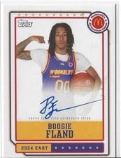2024 Topps Chrome McDonald's All-American Event Autographs Boogie Fland #EA-JF card