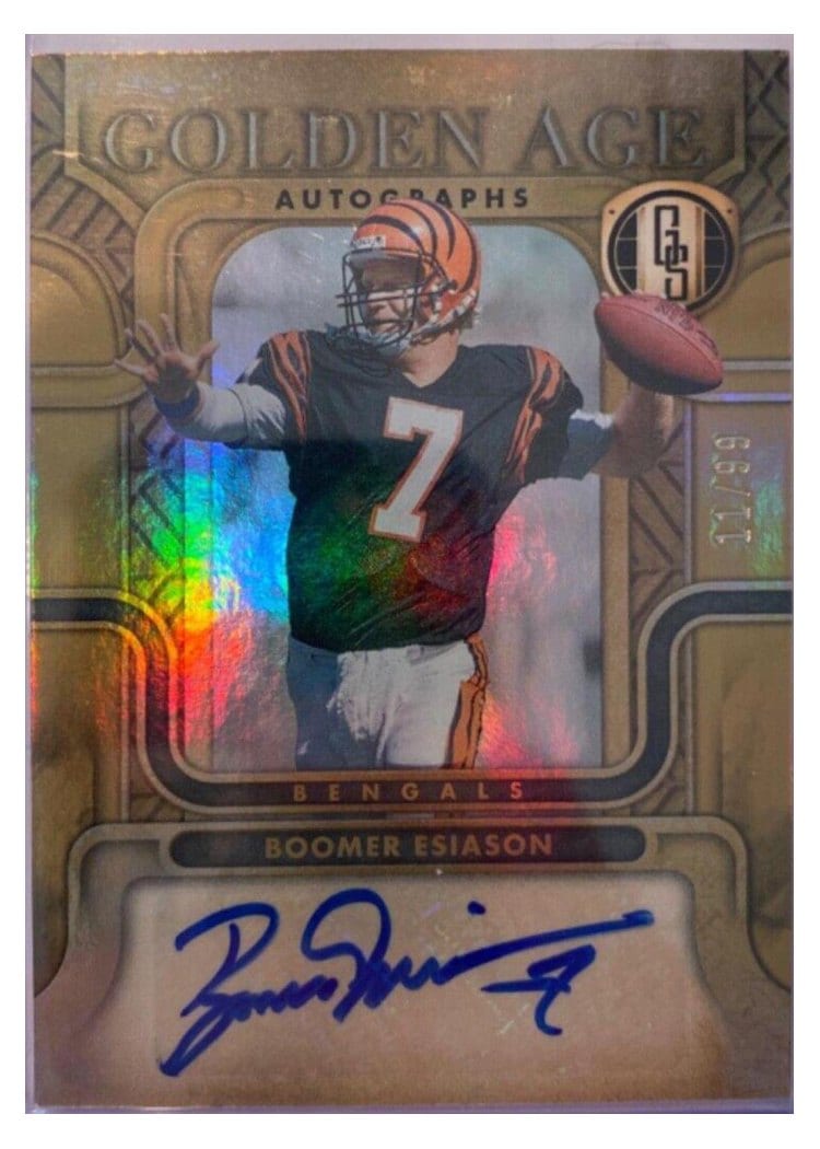 2022 Panini Gold Standard Golden Age Autographs Boomer Esiason #GAA-BES card
