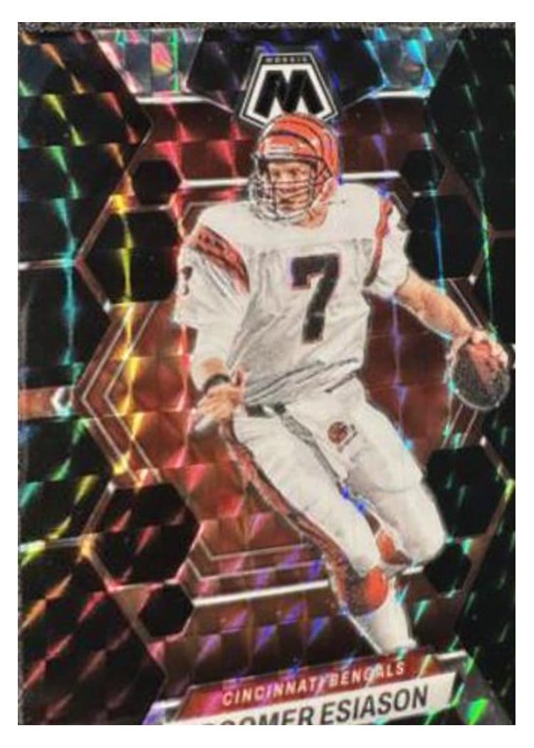 2023 Panini Mosaic Base Set Boomer Esiason Black #46 card