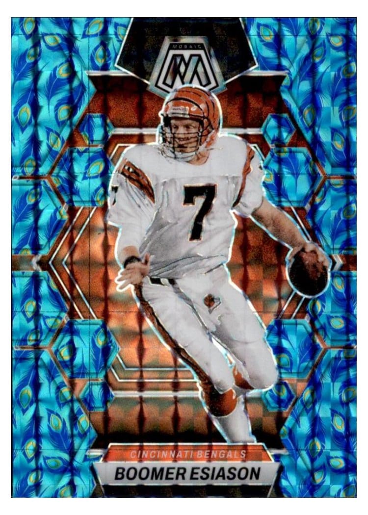 2023 Panini Mosaic Base Set Boomer Esiason Choice Peacock #46 card