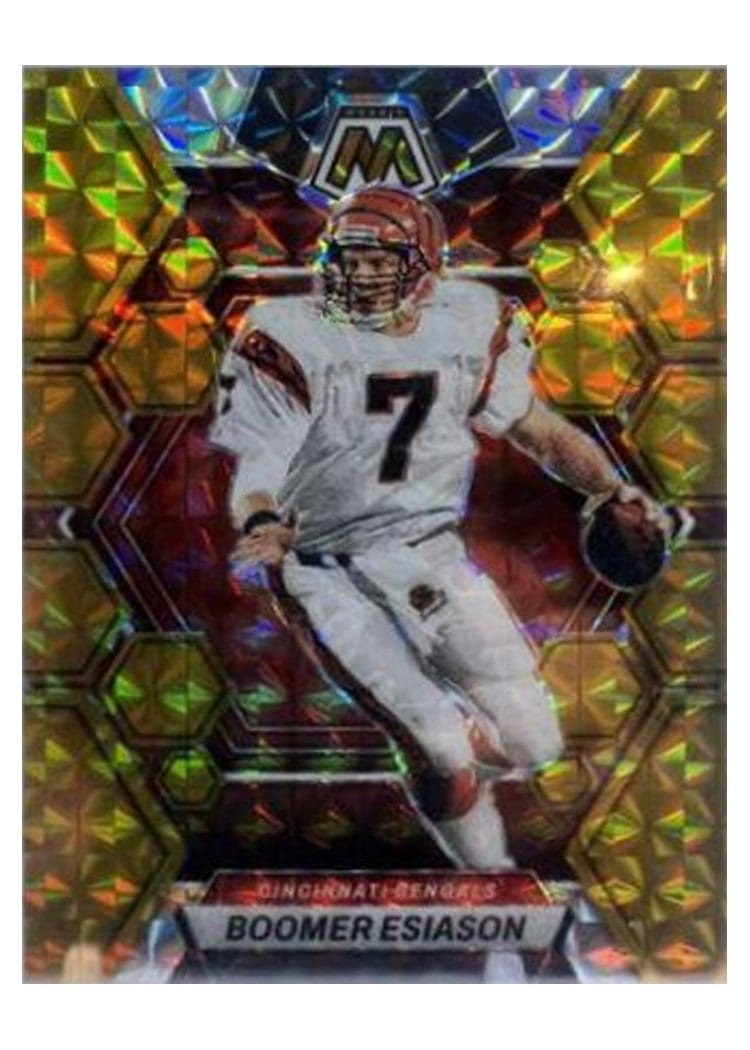 2023 Panini Mosaic Base Set Boomer Esiason Gold #46 card