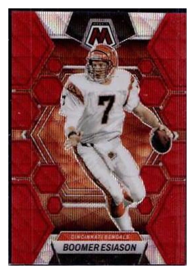 2023 Panini Mosaic Base Set Boomer Esiason Red Wave #46 card