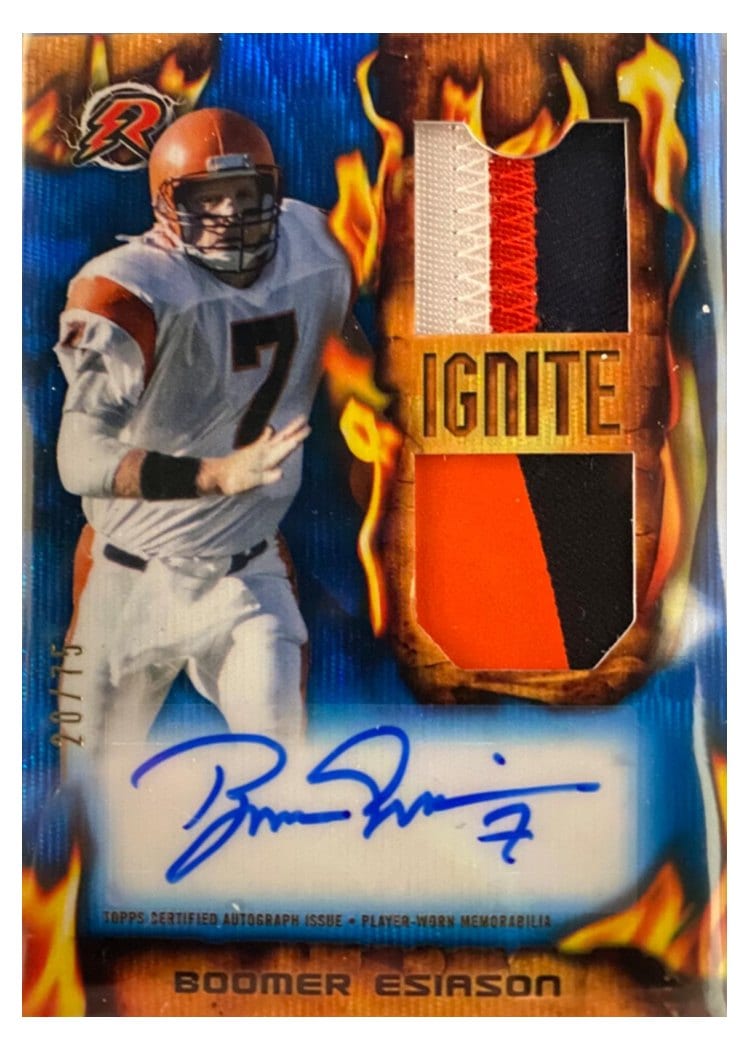 2023 Topps Composite Resurgence Ignite Patch Autographs Set Boomer Esiason #RIRPA-BE card