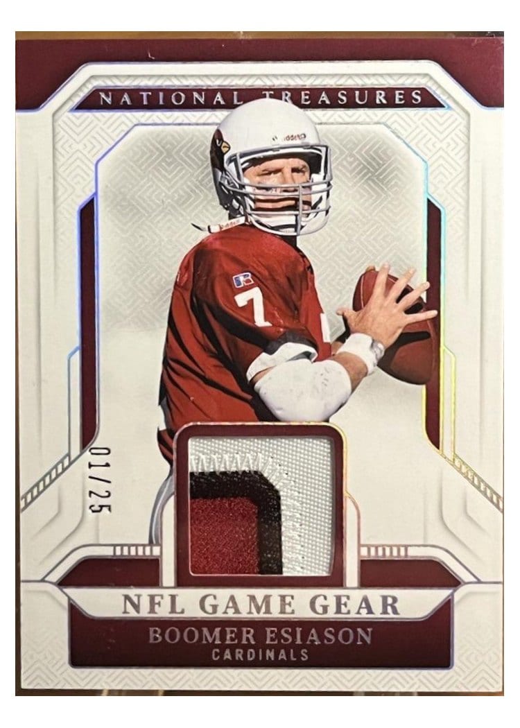 2024 Panini National Treasures NFL Game Gear Boomer Esiason #1 card