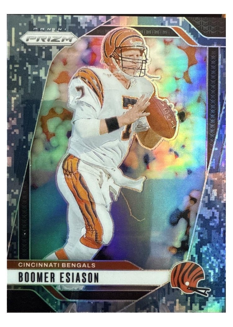 2024 Panini Prizm Base Set Boomer Esiason Forest Camo #61 card