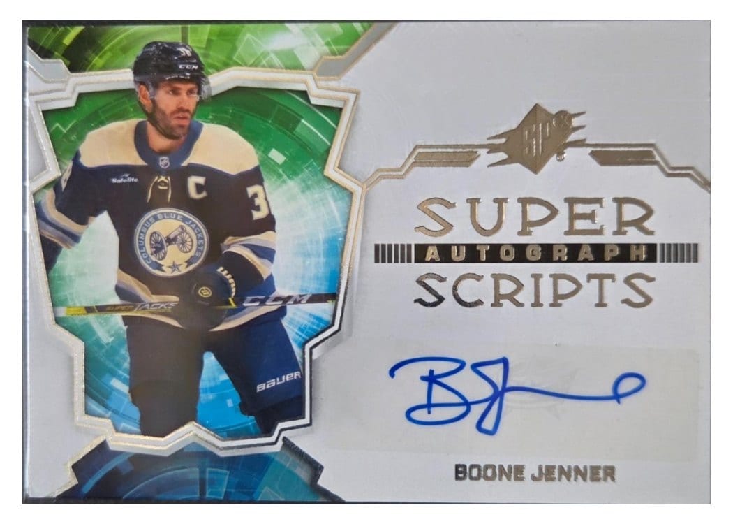 2023-24 SPx Superscripts Boone Jenner #SS-BJ card