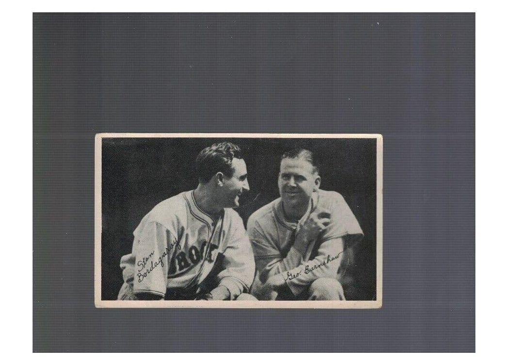 1936 National Chicle Fine Pens Bordagaray, Earnshaw card