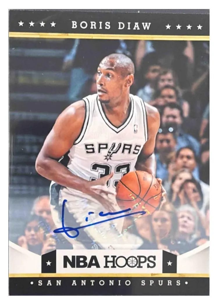 2013 Panini Hoops Signatures Boris Diaw #12 card