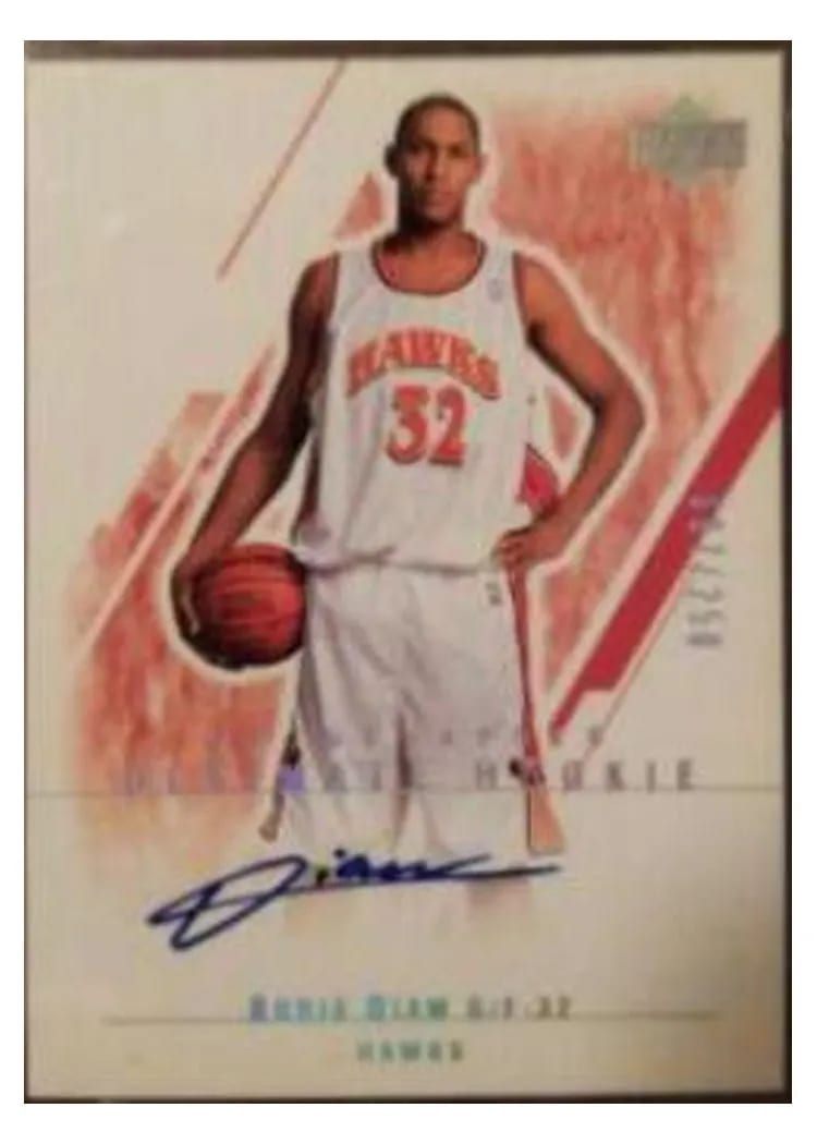 2003 Ultimate Collection Boris Diaw Autograph #144 card
