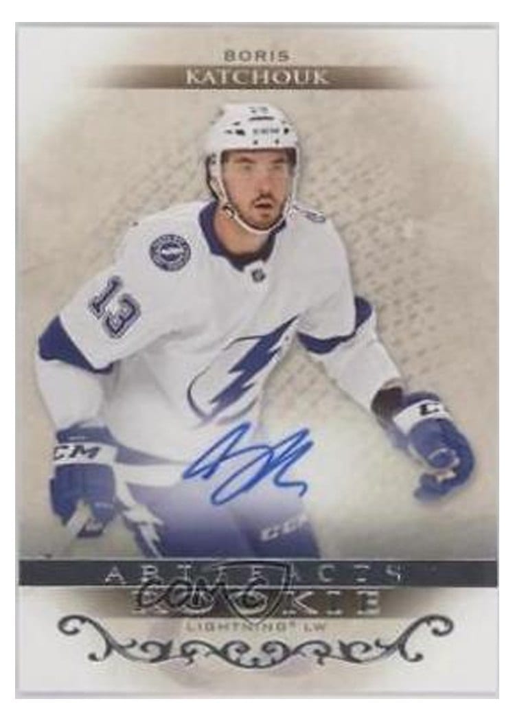2021-22 Upper Deck Artifacts Autograph Silver Parallel - Roman Numeral Rookies Boris Katchouk #XVI card