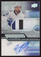 2021-22 Upper Deck Premier Acetate Rookie Autograph Patch Boris Katchouk #AR-BK card