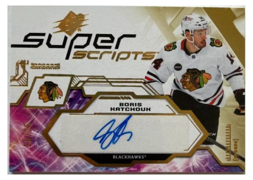 2023-24 SPx Superscripts Boris Katchouk #SS-BK card