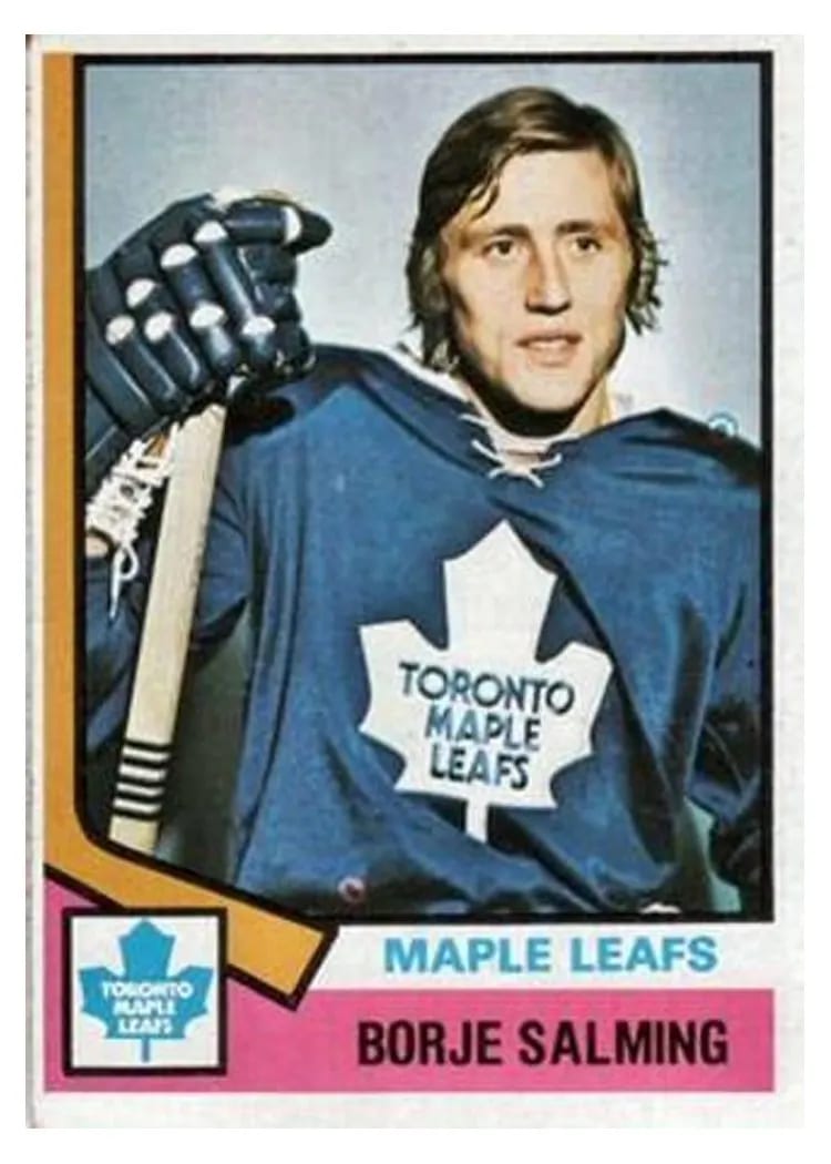 1974 Topps Borje Salming #180 card