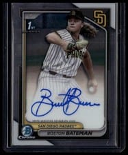 2024 Bowman Draft Chrome Prospect Autographs Boston Bateman #CPA-BBA card