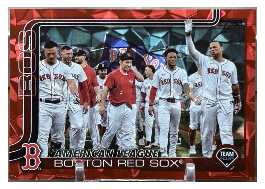 2025 Topps Base Set Boston Red Sox Red Diamante #264 card