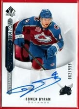 2020 SP Authentic Bowen Byram Autograph #197 card