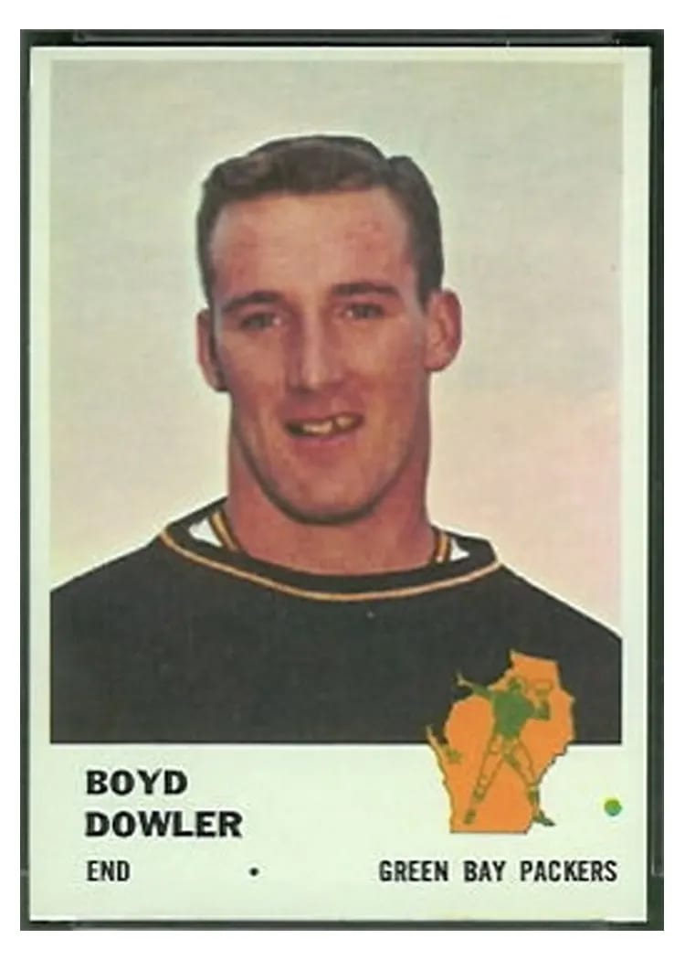 1961 Fleer Boyd Dowler #92 card