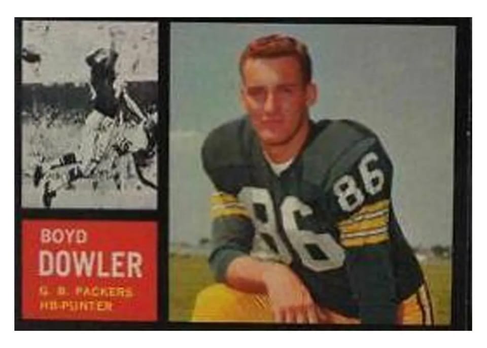 1962 Topps Boyd Dowler #71 card