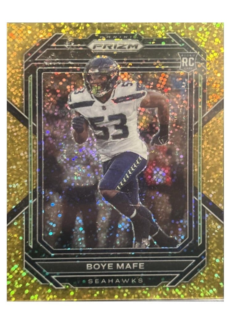 2022 Panini Prizm Base Set Boye Mafe Gold Sparkle #386 card