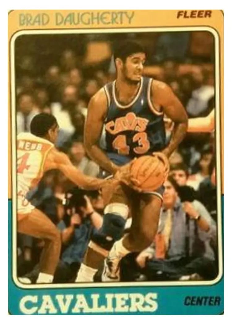 1988 Fleer Brad Daugherty #22 card