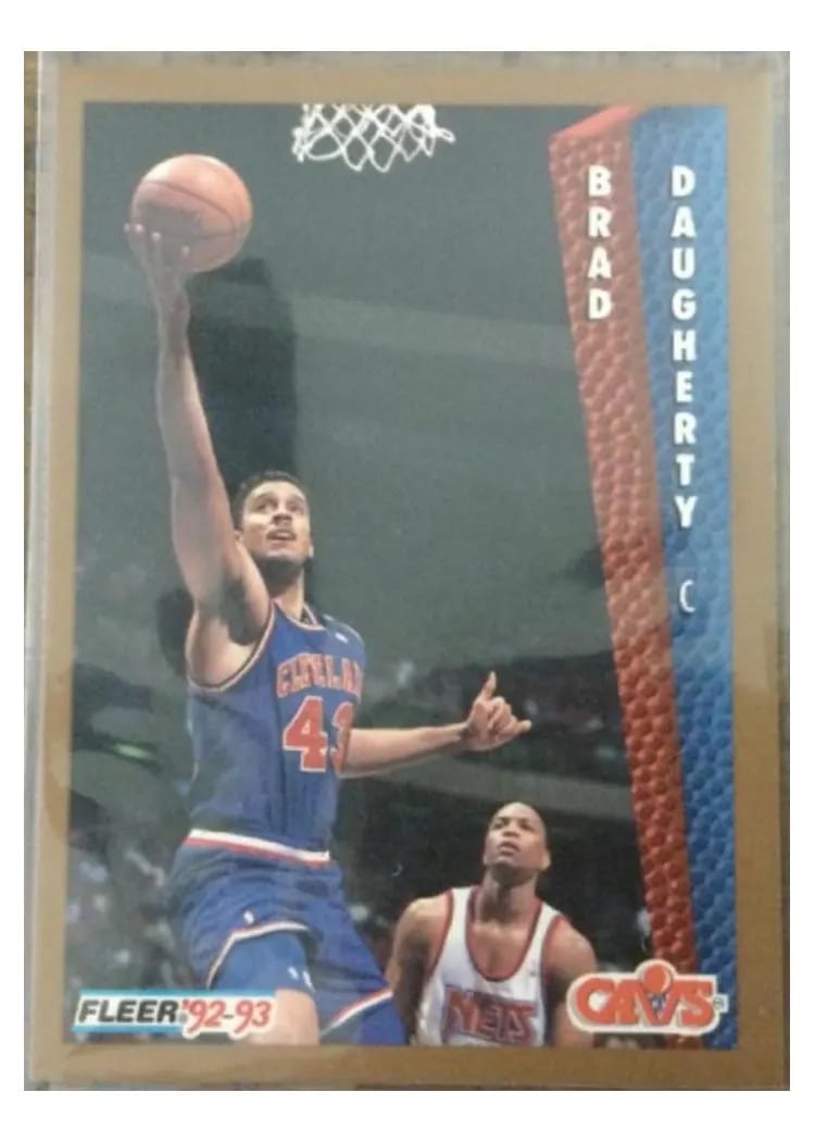 1992 Fleer Brad Daugherty #40 card