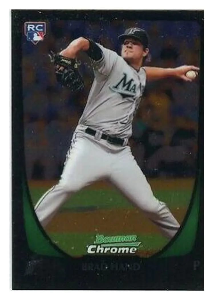 2011 Bowman Chrome Draft Brad Hand #45 card