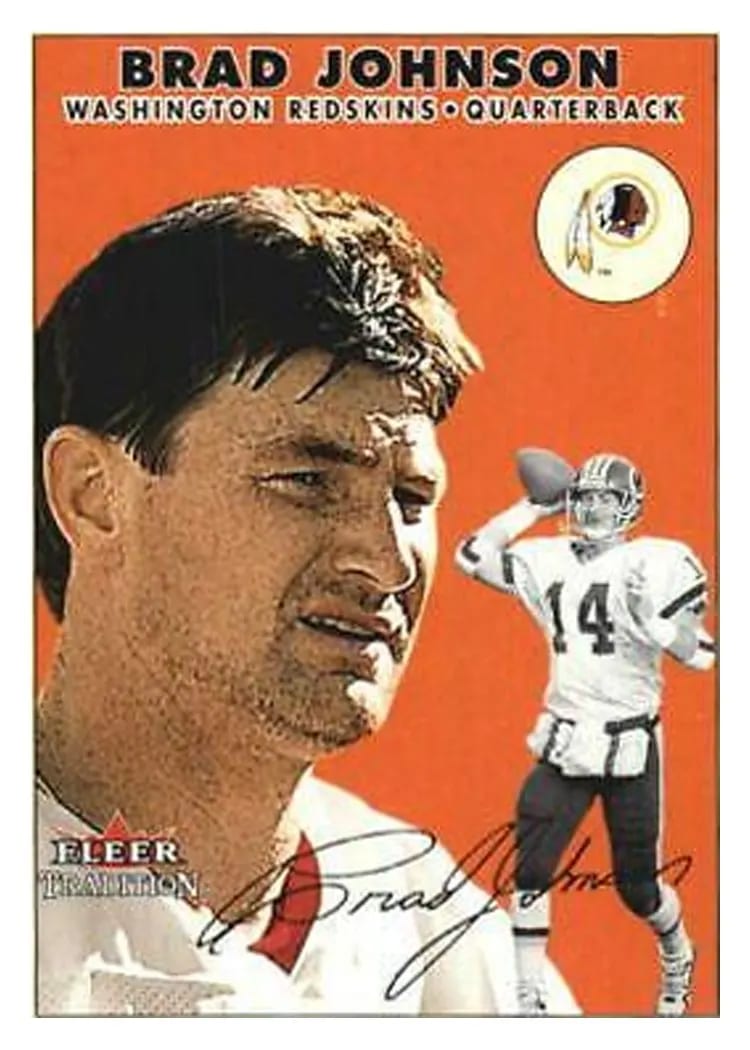 2000 Fleer Tradition Brad Johnson #36 card