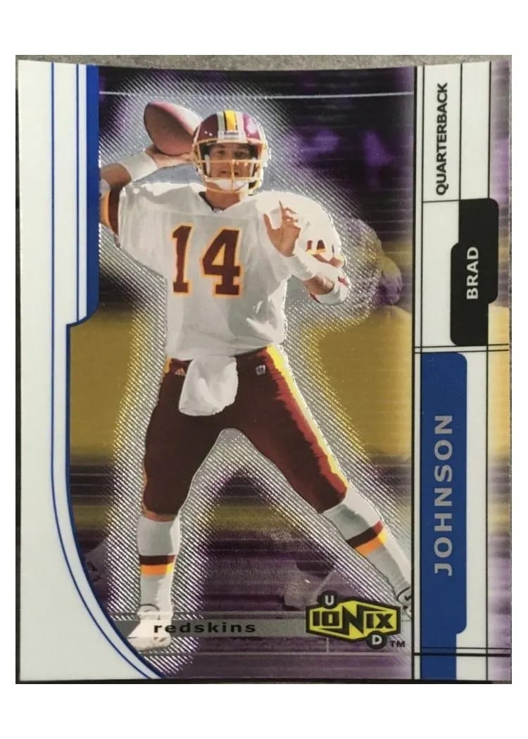 2000 Upper Deck Ionix Brad Johnson #59 card