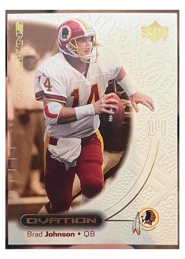 2000 Upper Deck Ovation Brad Johnson #59 card