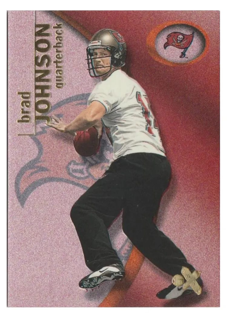 2001 Fleer E X Brad Johnson #14 card