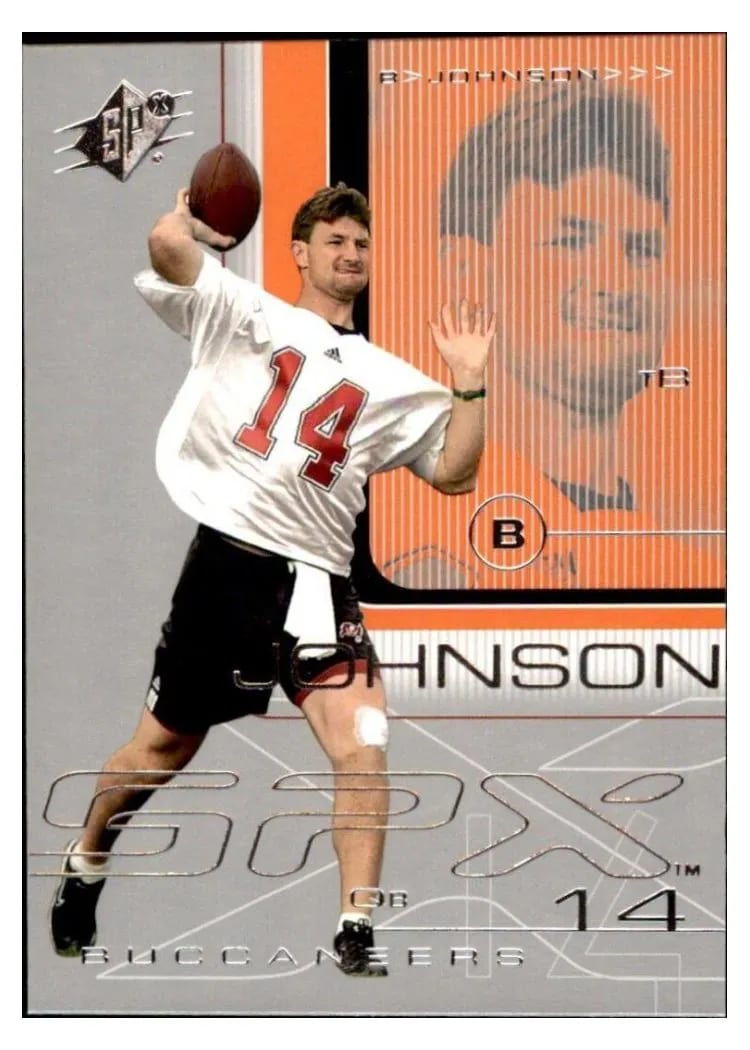 2001 Spx Brad Johnson #82 card
