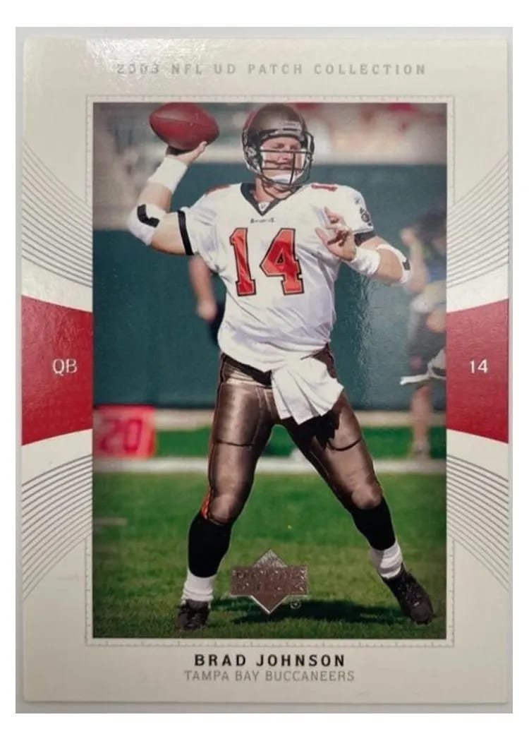 2003 Upper Deck Patch Collection Brad Johnson #14 card
