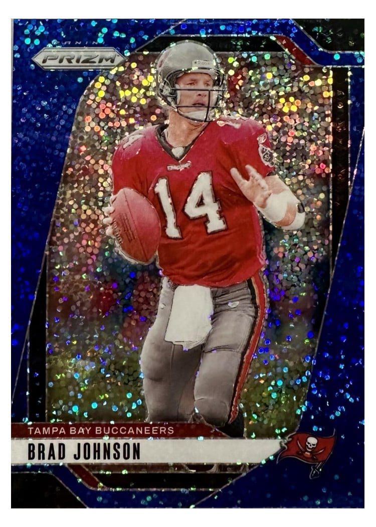 2024 Panini Prizm Base Set Brad Johnson Blue Sparkle #274 card